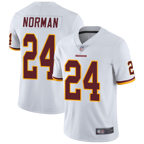 Washington Redskins Limited White Men Josh Norman Road Jersey NFL Football #24 Vapor Untouchable